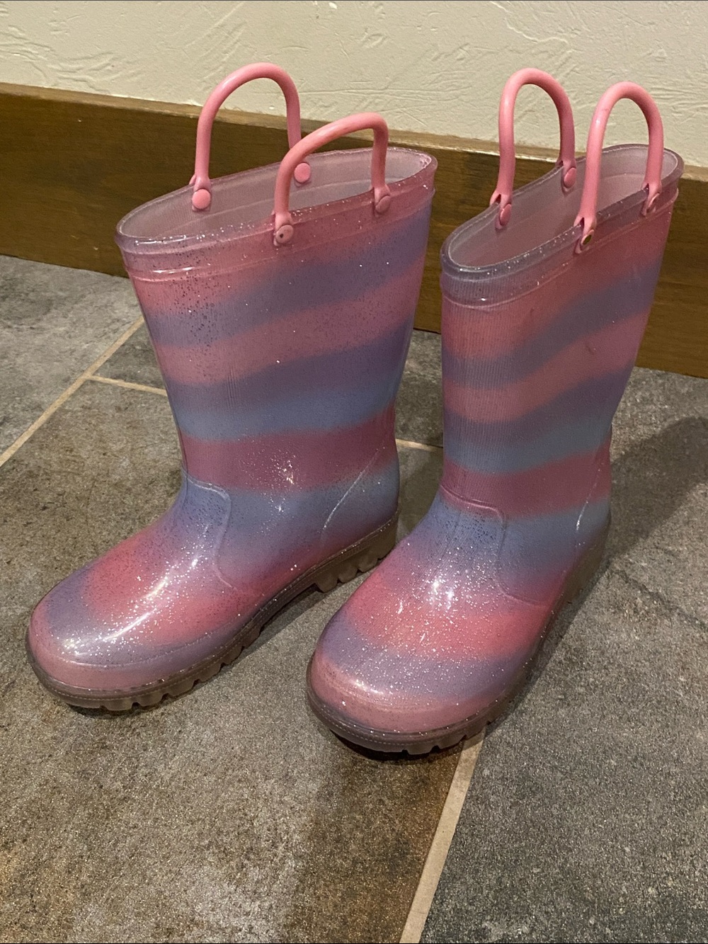 Girls Light Up Rain Boots